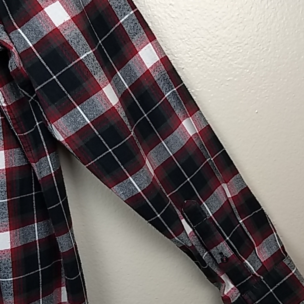 American Eagle Outfitters Plaid Prep Fit Shirt - Picture 5 of 7